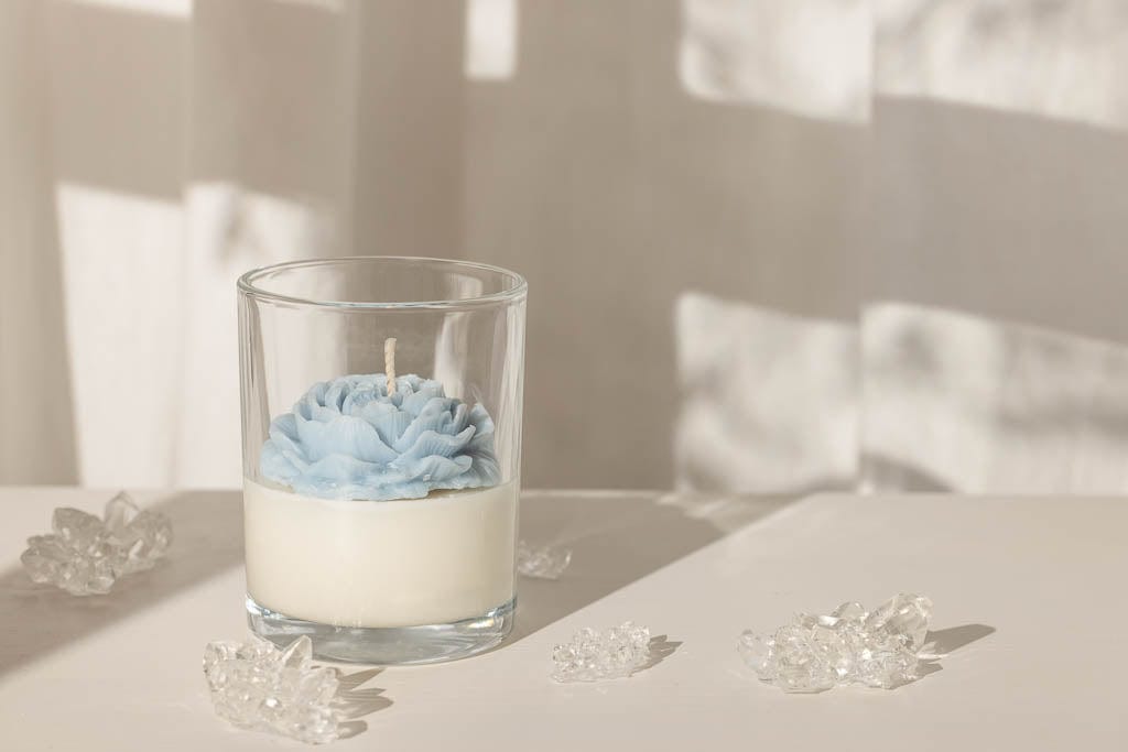 Peony in the Glass - Candle - Handle Candle